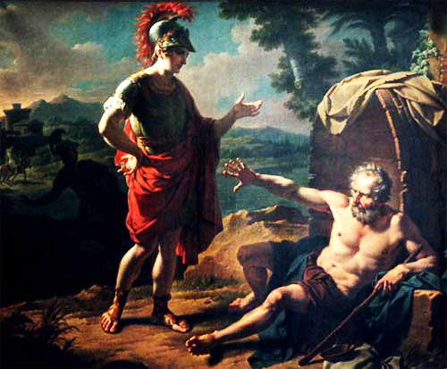 Древние греки - Диоген и Македонский
